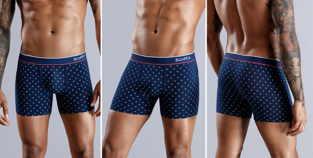 4pcs Boxers Men's Panties Underpants Man Boxer Underwear Cotton for Male Underpants Man Cotton Large Size Lot Soft