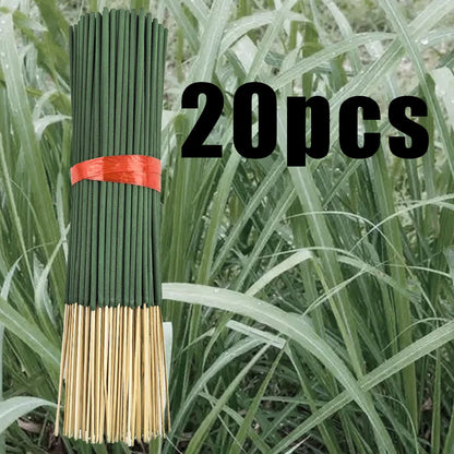 20/56/101/400 Natural Citronella Incense Sticks - Long-Lasting Lemongrass Fragrance, Bamboo Wood and Bamboo Chips with Citronella Oil, Suitable for Outdoor Camping, Hiking, Gardens, Courtyards - Essential for Holidays (Hallow