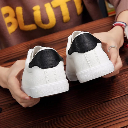 Spring Summer Shoes Men Sneakers Casual Soft Leather Men Shoes Brand Fashion Male White Shoes KA1188