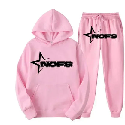 2024 men and women of the same fashion trend hoodie casual two-piece suit jacket pants fashion brand printing logo size S-3XL