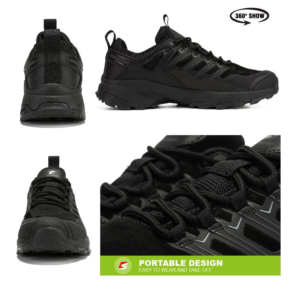 Baasploa Men Hiking Shoes Waterproof Outdoor Sneakers for Men Casual Sneakers Anti-Skid Wear-Resistant Male Shoes New Fashion