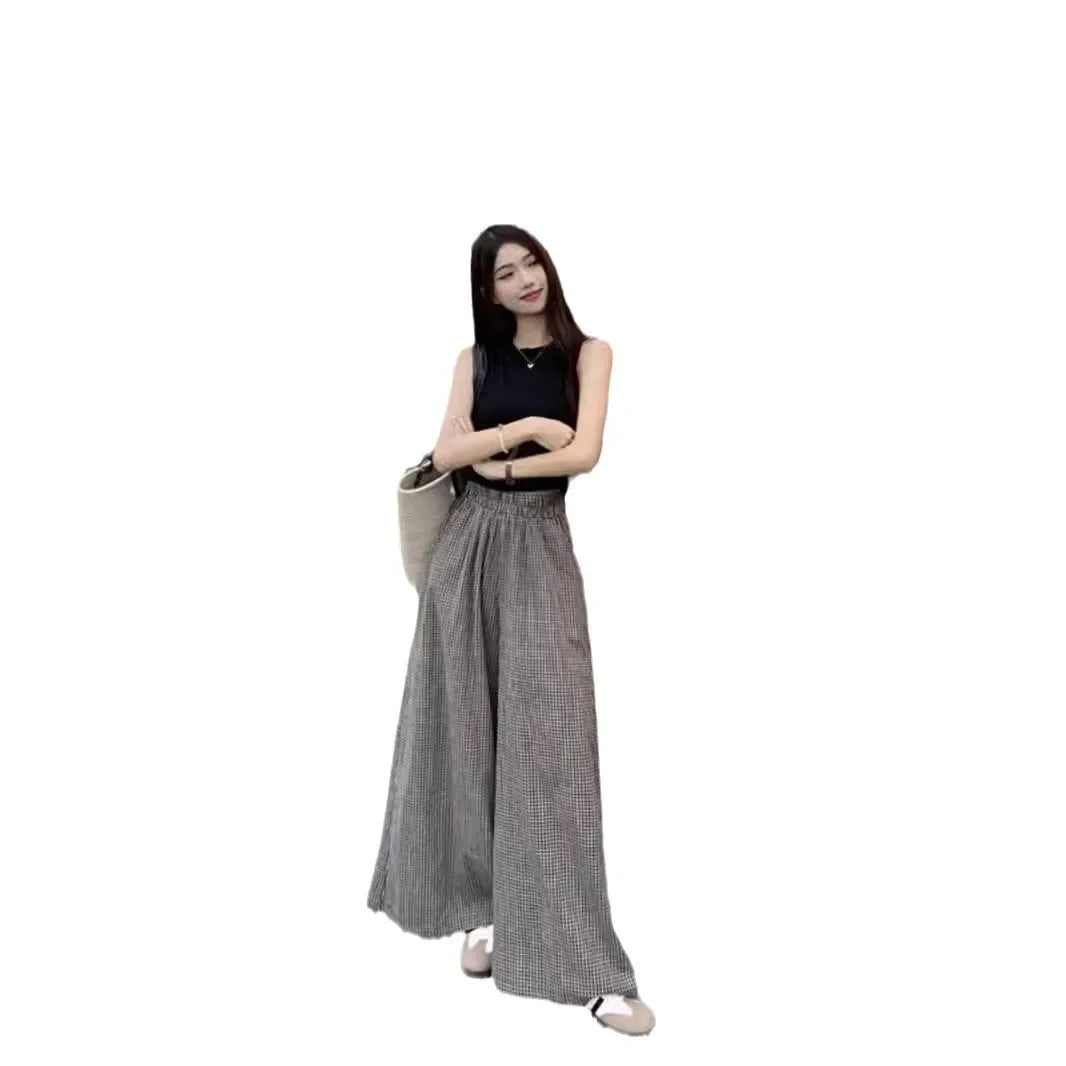 Summer Women's Fashion Slimming Cute Matching Set Conceal Meat Two-Piece Set Cool plus Size Age-Defying Chinese Brand