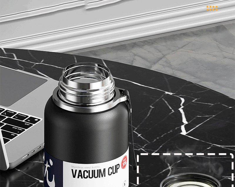 2L Thermal Water Bottle Large Capacity With Straw Stainless Steel Thermos Bottle Cold and Hot Water Bottle Sport Thermos Cup