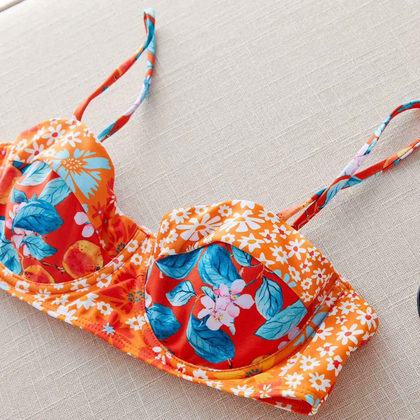 2024 New Sexy Brazilian Bikini Set Women Print Biquini Female Cut Bikinis Swimwear Push Up Swimsuit Bath Suit
