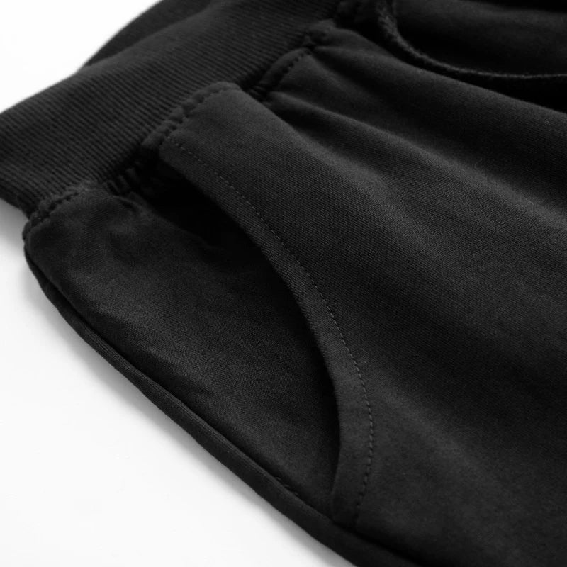 2024 Summer Men's Shorts Elastic Drawstring Shorts Joggers Loose Fitness Breathable Sports 5 Piece Solid Color Casual Pants