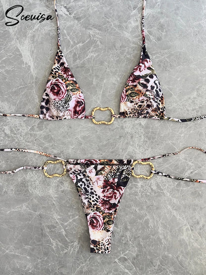 2025 New Bikini Set Bikinis Sexy Women Swimsuits Female Swimwear Bathing Suit Brazilian Swimming Suits Beachwear biquini Summer
