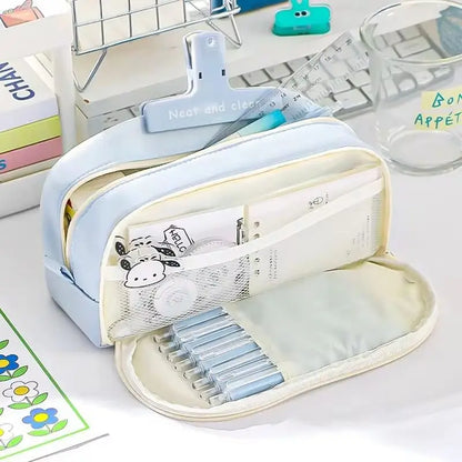 Stylish and Practical Pencil Bag with Large Capacity and Multiple Sections for Stationery Storage Pencil Case Back To School
