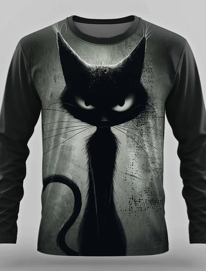 3D Print Anime Characters Long Sleeve T-Shirts For Men Autumn Fashion Men's O-Neck Sportwear Oversized  Pullover Men clothing