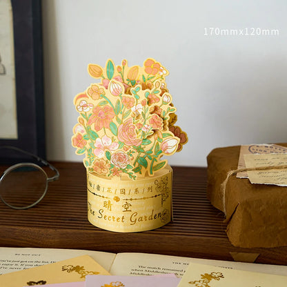 3D Pop UP Flower Greeting Cards Birthday Invitation Card Handmade Butterfly Thank You Postcard Wife Mom Girlfriend Teacher Gifts