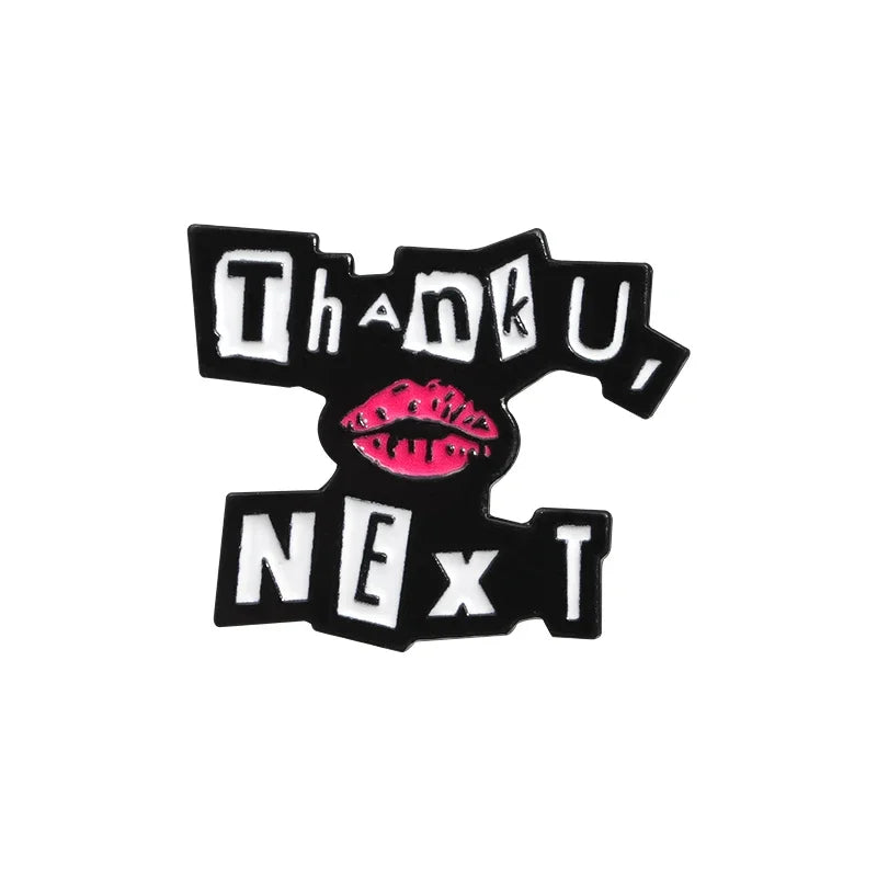 Thank U Next Enamel Pins Custom Arianator Club Funny Metal Brooches Backpack Clothes Lapel Badges Jewelry Gift for Kids Friends
