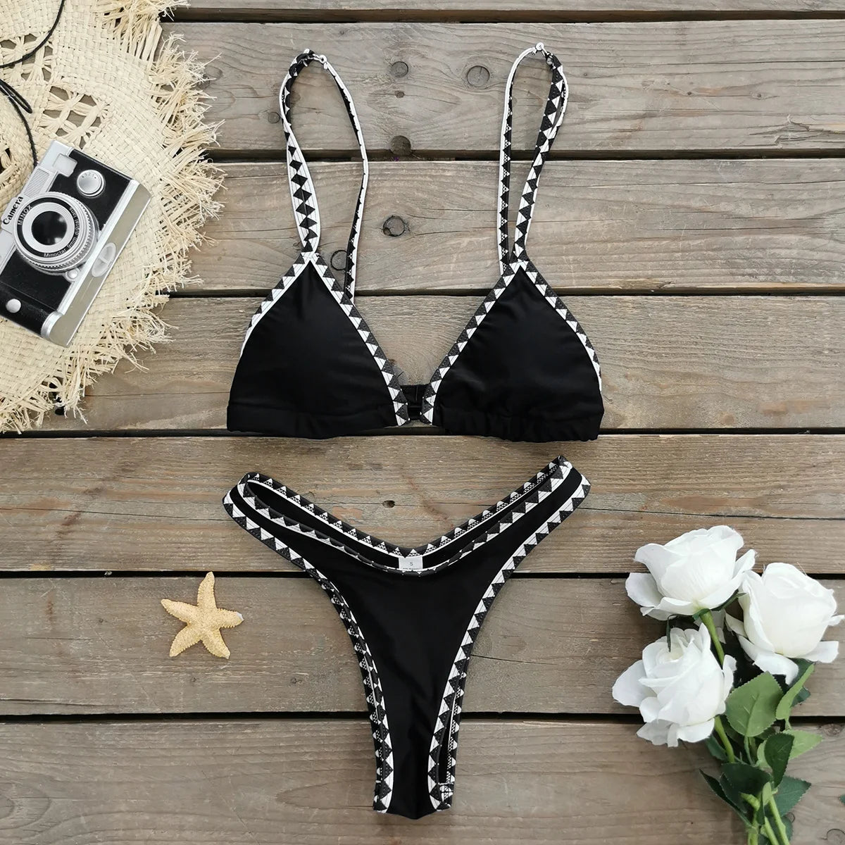 2024 New Sexy Brazilian Bikini Set Women Print Biquini Female Cut Bikinis Swimwear Push Up Swimsuit Bath Suit