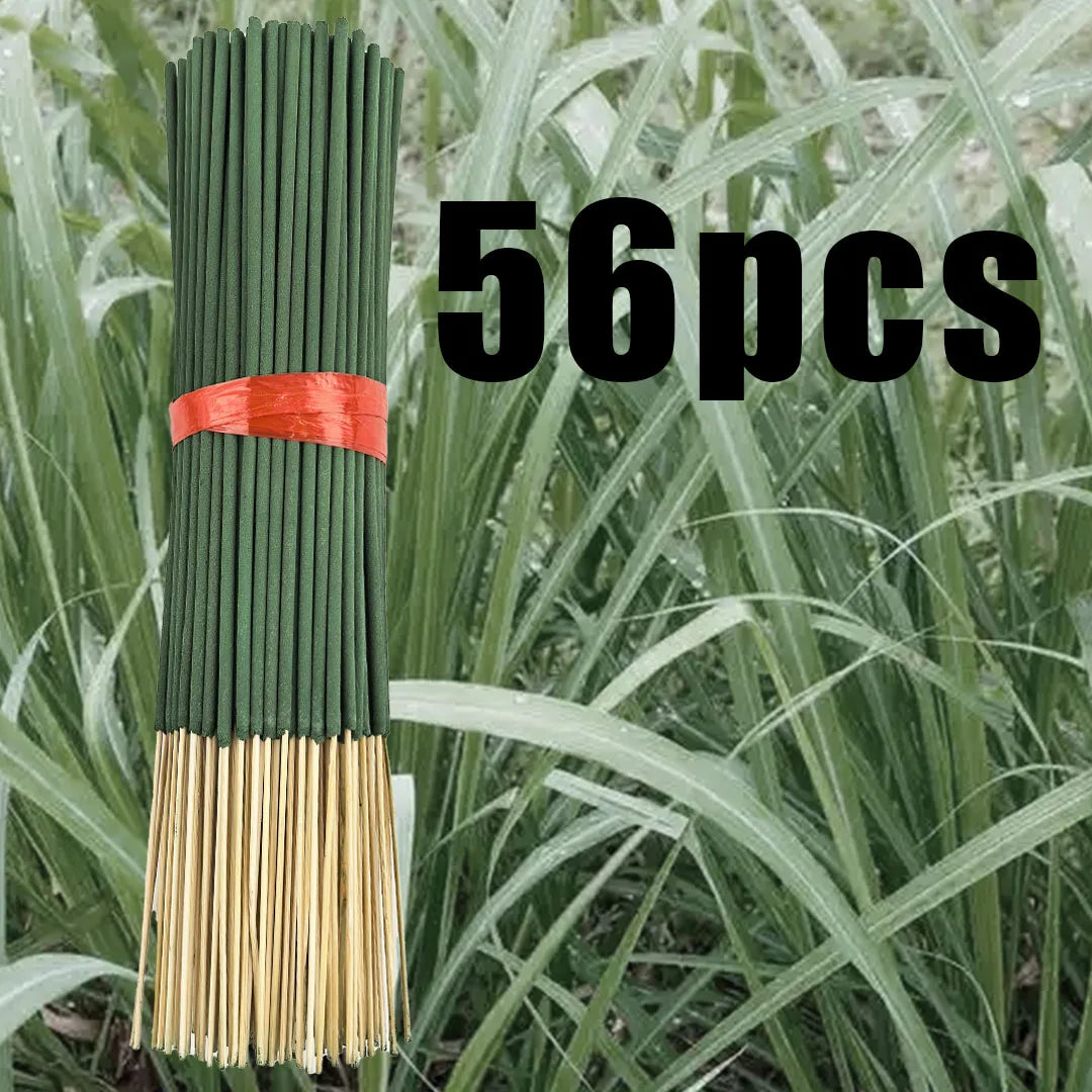 20/56/101/400 Natural Citronella Incense Sticks - Long-Lasting Lemongrass Fragrance, Bamboo Wood and Bamboo Chips with Citronella Oil, Suitable for Outdoor Camping, Hiking, Gardens, Courtyards - Essential for Holidays (Hallow