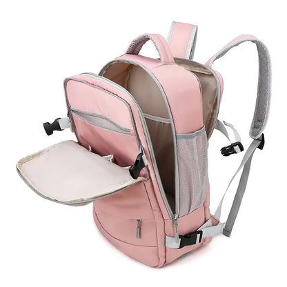 Women's Travel Backpack Large Capacity Journey Multifunction With Shoe Storage Multilayer Dry And Wet Separation Waterproof