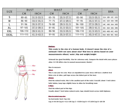 2024 New Sexy Brazilian Bikini Set Women Print Biquini Female Cut Bikinis Swimwear Push Up Swimsuit Bath Suit