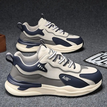 2025 Men's Four Seasons Outdoor Casual Walking Sneakers Breathable Fashion Hiking Shoes Non-slip Soft Bottom Skateboarding Shoes