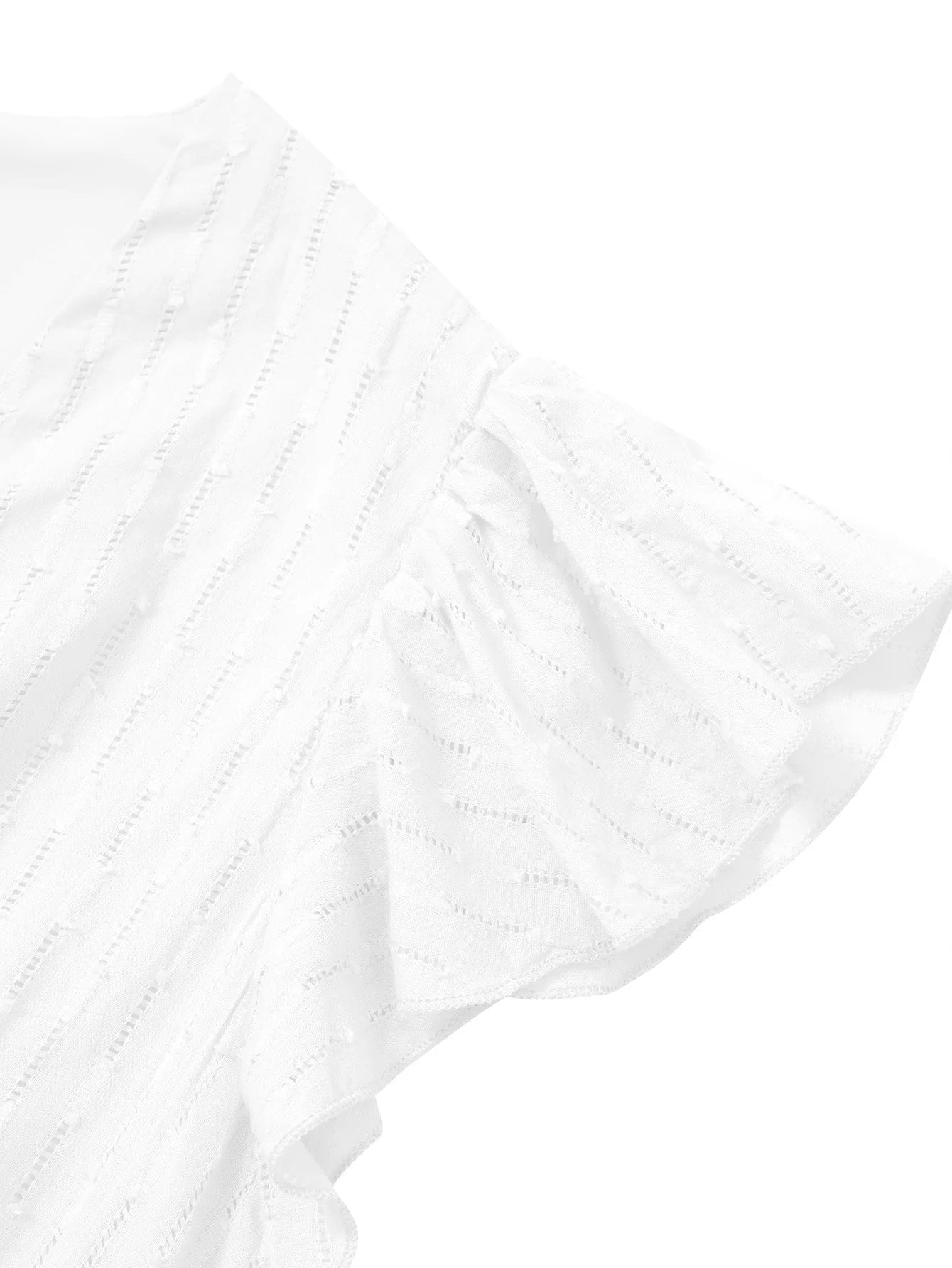 2025 New Summer Dress Women Casual Solid V-neck High Waist Fresh Wind Midi Dresses For Women Elegant Boho White Dress Vestidos