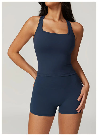 Beautiful Back Sports Undershirt Women Grinding Hair Tight Quick Dry Breathable Bra Leisure Running Fitness Tops Yoga Clothing