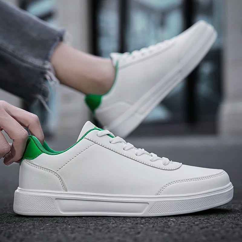 YRZL Men White Shoes Couple Casual Skateboard Shoes Comfortable Sneakers Lightweight Walking Women Tenis Shoes Plus Size 36-46
