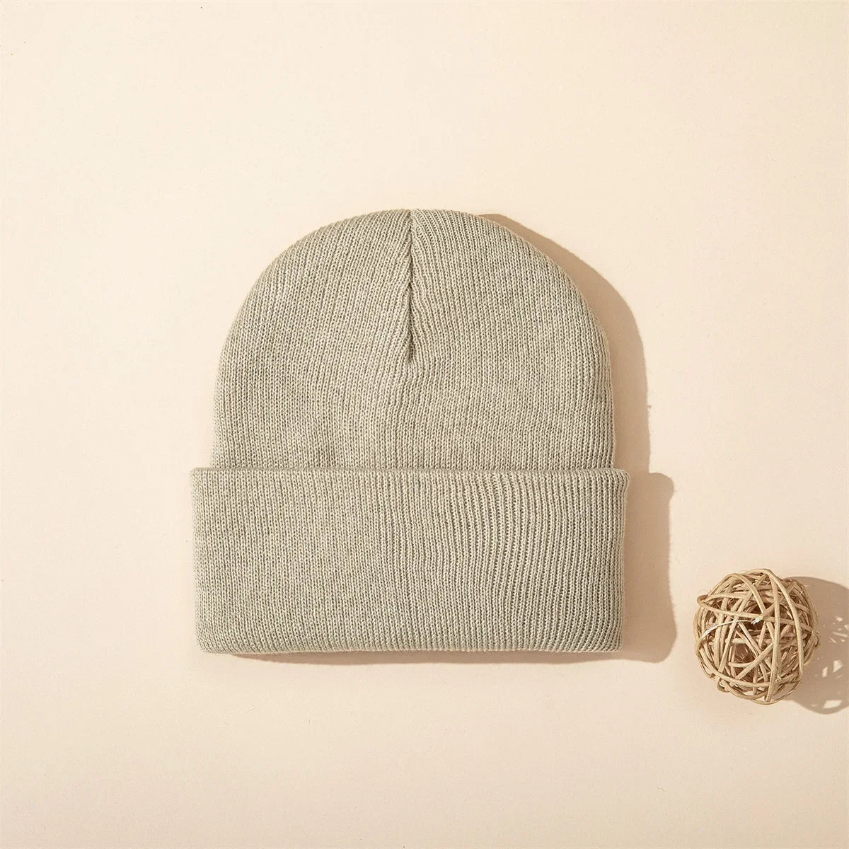 1pc Autumn/Winter Solid color Children's knitted hat Baby warm cowl Cute simple hat Boys girls skullcap - a gift for children