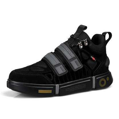 Wudao student couple sports board shoes Women's new non-slip thick soled sports shoes men ventilated Velcro casual shoes