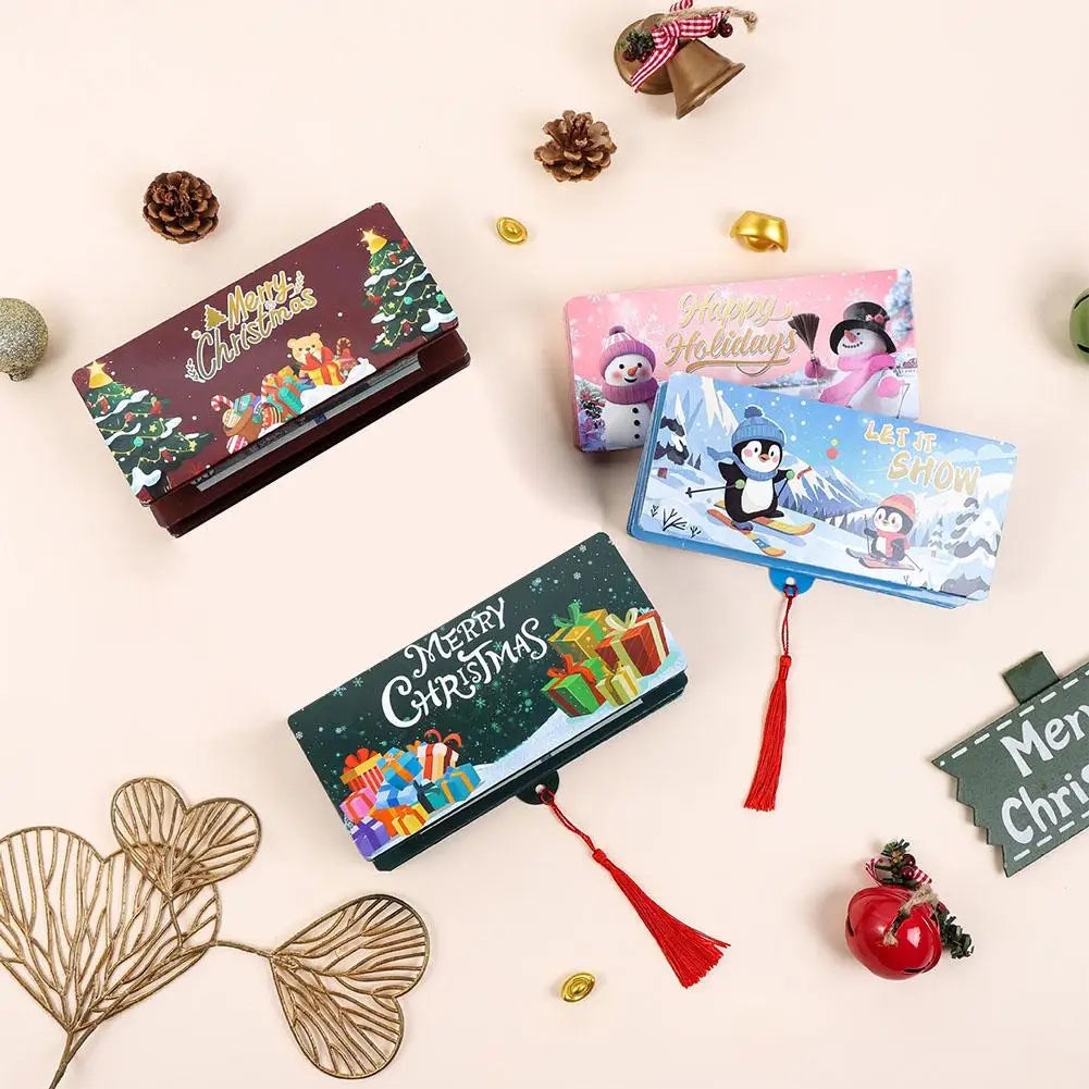 10-Slot Christmas Money Bag Christmas Surprise Party Money Box Card Clip Thanksgiving Birthday Gifts