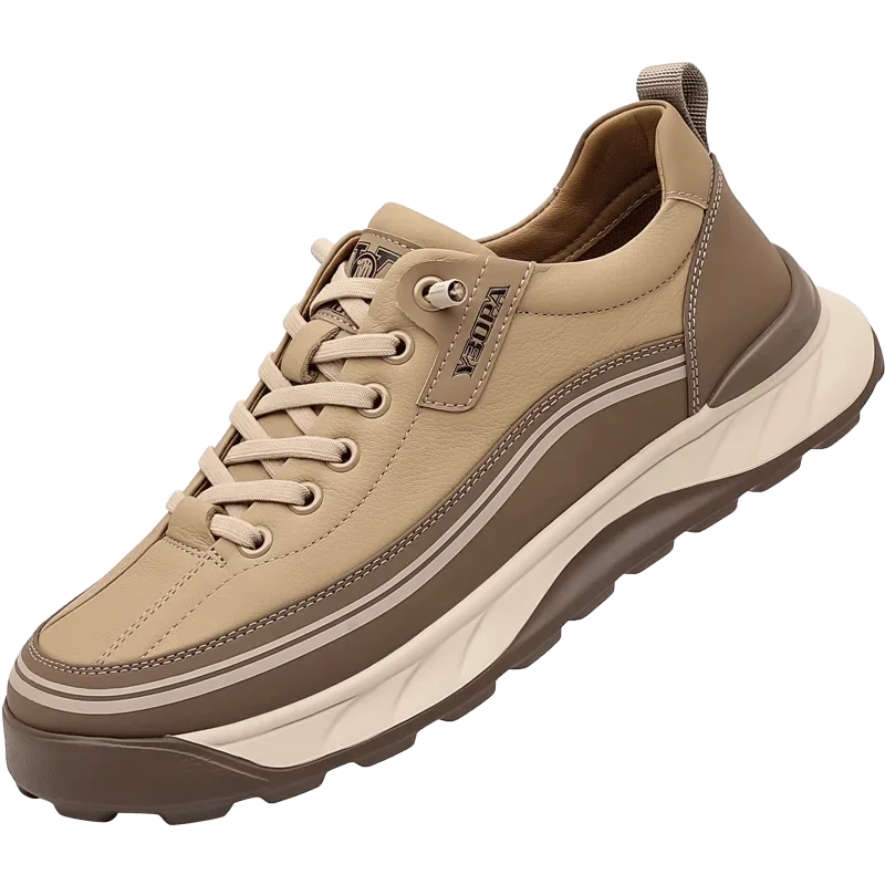 2025 High Quality Brand Men's Leather Casual Shoes Outdoor Hiking Shoes Anti Slip Wear-resistant Men's Hiking Shoes Breathable