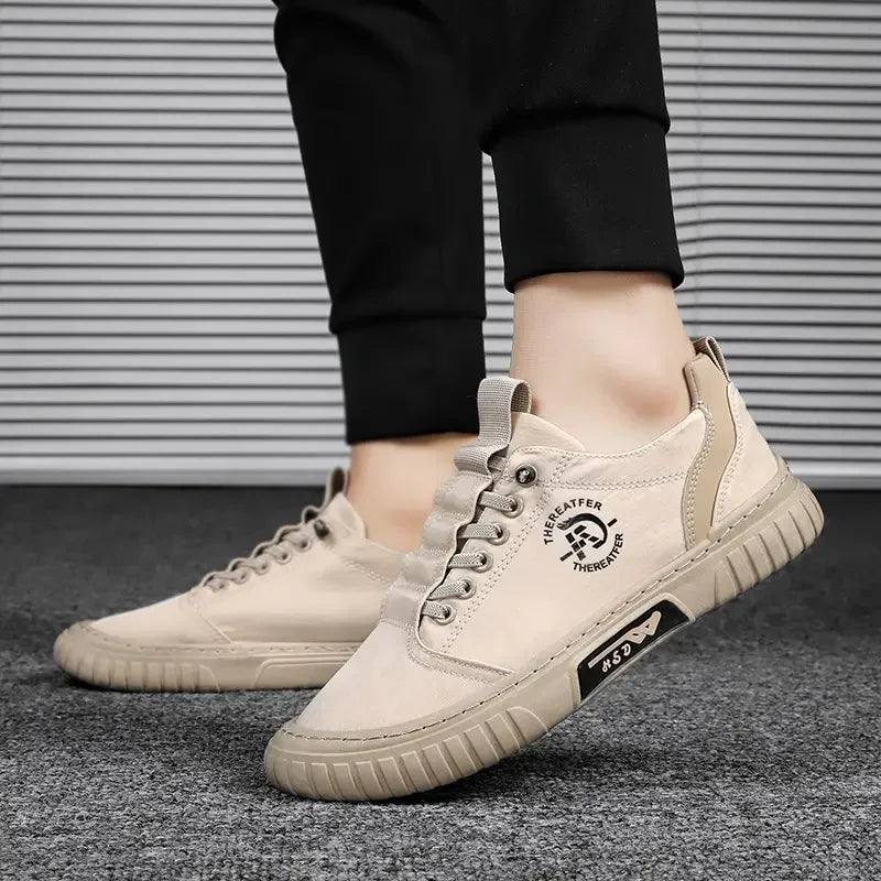 2025 Men Casual Shoes Breathable Black Sneakers Fashion Driving Walking Tennis Shoes for Male Skate Flats Zapatillas Hombre