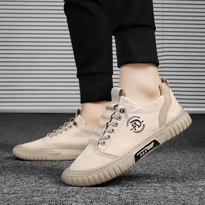 2025 Men Casual Shoes Breathable Black Sneakers Fashion Driving Walking Tennis Shoes for Male Skate Flats Zapatillas Hombre