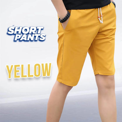 2024 summer men's plus size sports shorts, pure cotton casual pants, mid length shorts, beach pants, comfortable cropped pants