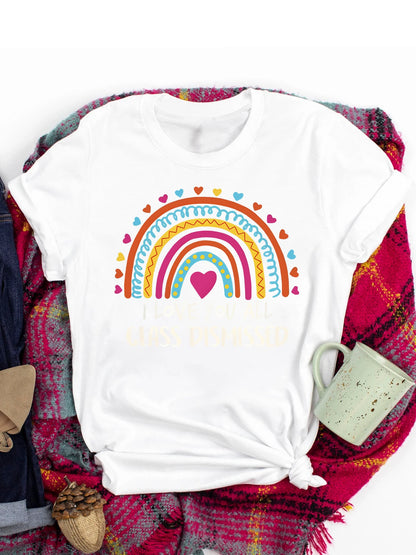 Spring and Summer Christmas Printed T-shirt, Casual Short Sleeve Round Neck T-shirt, Fashion Women's Clothing