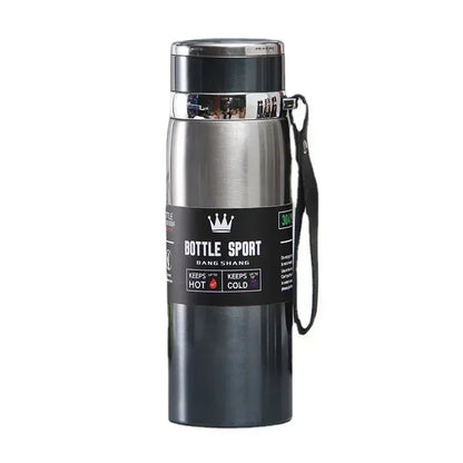 800ML Double Wall Stainles Steel Water Bottle Thermos Bottle Keep Hot and Cold Insulated Vacuum Flask for Sport