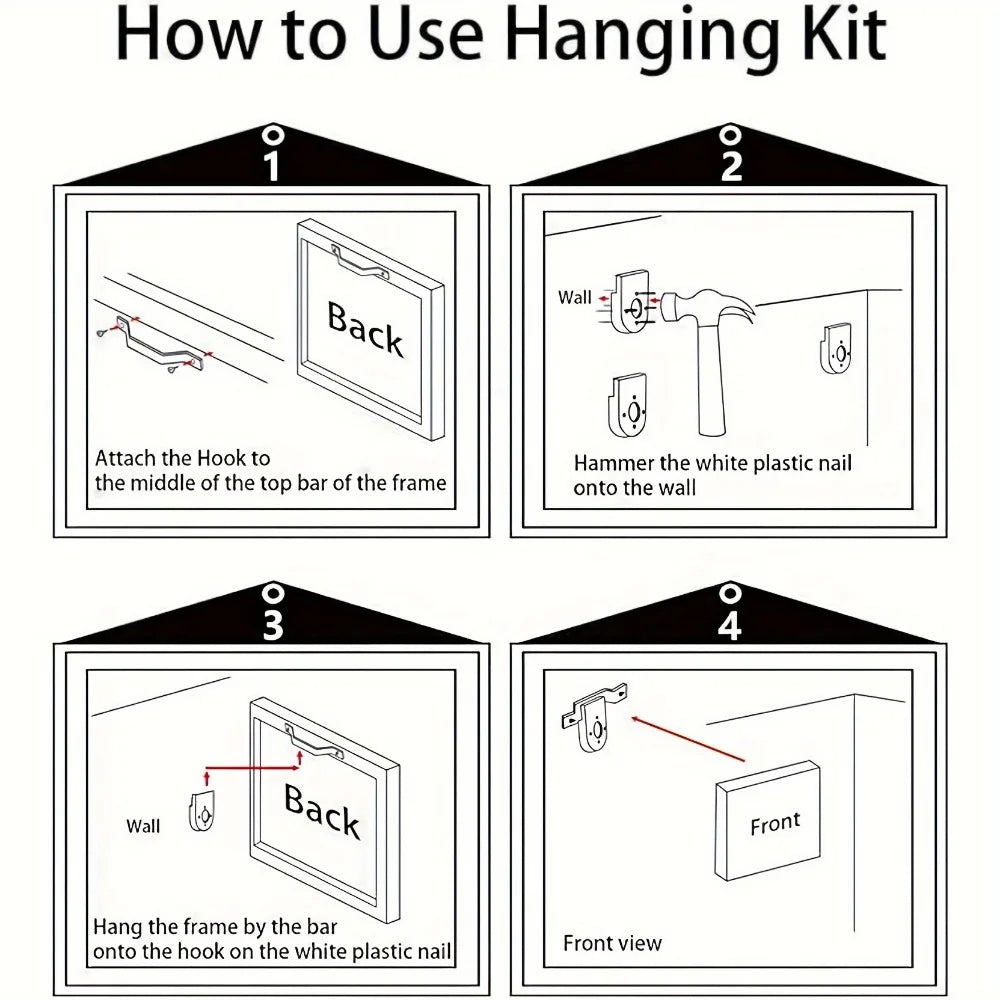 1.5 inch thick pine solid wood frame, Halloween themed oil mural, jack-o '-lantern painting, interior decoration