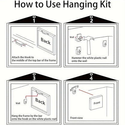 1.5 inch thick pine solid wood frame, Halloween themed oil mural, jack-o '-lantern painting, interior decoration