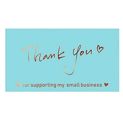 10-50pcs Black Bronzing Thank You Card Greeting Thank You Thank You For Your Order Business Greeting Cards Invitations Gift Card