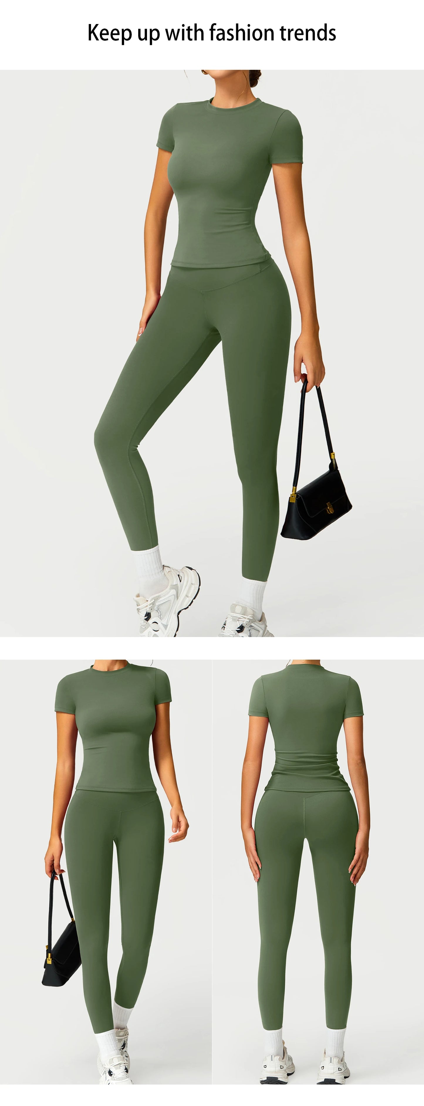 2PCS Yoga Suit Sports Set Women Quick-Drying Gym Set Women Tracksuit Running Workout Long Sleeve Sports Shirt Yoga Clothing