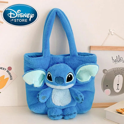 10style Disney Stitch Plush Bag Children's Backpack Anime Lilo & Stitch Shoulder Bag Handbag Bag Messenger Bag Birthday Gifts