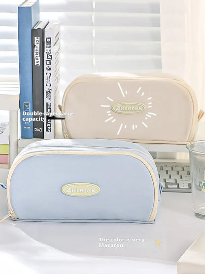 Stylish and Practical Pencil Bag with Large Capacity and Multiple Sections for Stationery Storage Pencil Case Back To School