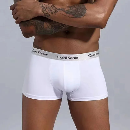 4/5Pcs/Men's Shorts Fashion Sexy Underwear Boxer Milk Silk Soft Fabric Men's Underwear Boxer Comfortable Breathable Boxer Shorts