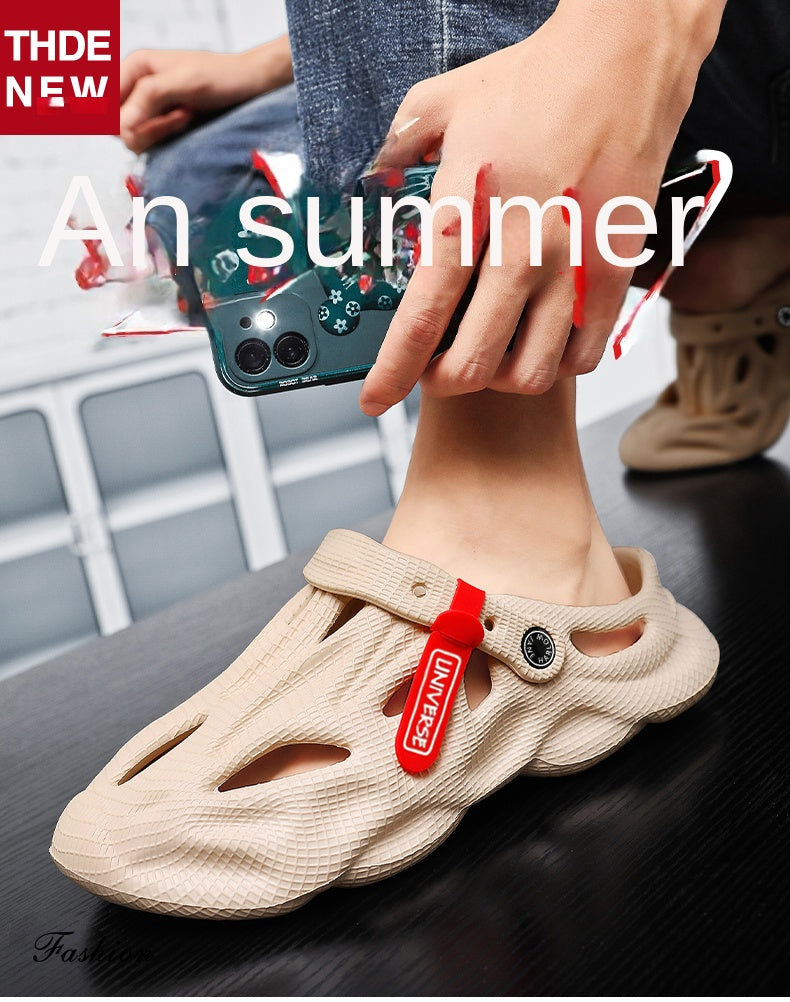 Summer Men Slippers Comfortable Platform Outdoor Sandals 2023 Beach Slippers Flip Flops Male Indoor Home Slides Bathroom Shoes
