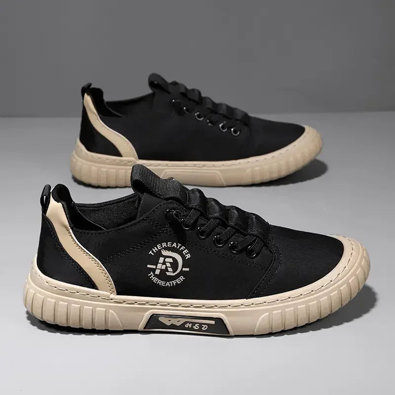 2025 Men Casual Shoes Breathable Black Sneakers Fashion Driving Walking Tennis Shoes for Male Skate Flats Zapatillas Hombre