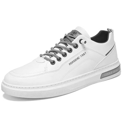 Trendy Versatile Cloth Shoes Men's Spring New Breathable White Shoes Men's Sports and Leisure Board Shoes Trendy Shoes