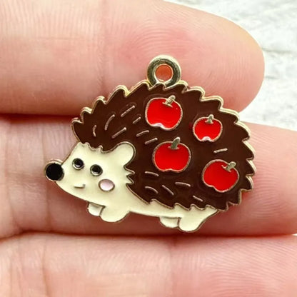 10pcs/16pcs Enamel Thanksgiving Cake Pumpkin Sunflower Charms for Earrings Bracelets Pendants Making DIY Jewelry Accessories