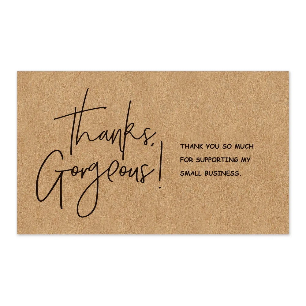 10-30pcs Natural Kraft Paper "beyond grateful" Cards Thank You Card For Small Shop Gift Decoration Card For Small Business Card