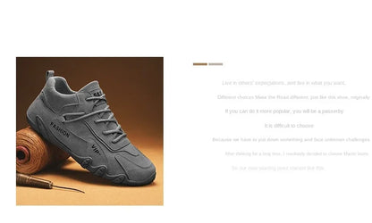 Ankle Boots For Men 2024 Spring Man Casual Sneakers Non Slip Khaki Work Mens Shoe Short Boots Loafers Lace Up Zapatillas Hombre