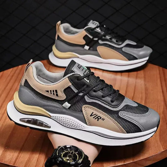 2025 Summer Mesh Shoes Men Running Anti Slip Sports Shoes Male Outdoor Comfort Casual Running Shoes Fashion Walking Sneakers