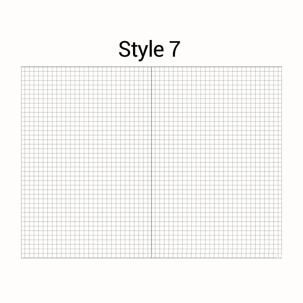 A5 A6 Loose Leaf Notebook Refill Spiral Binder Inner Page Diary Weekly Monthly Planner To Do List Line Dot Grid Inside Paper