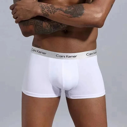 4/5Pcs/Men's Shorts Fashion Sexy Underwear Boxer Milk Silk Soft Fabric Men's Underwear Boxer Comfortable Breathable Boxer Shorts