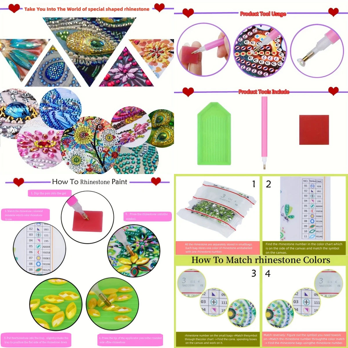 5D DIY a cartoon animal diamond painting kit suitable for Thanksgiving Christmas decoration gift irregular diamond kit craft