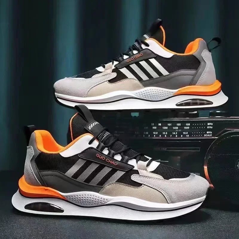 Brand Men Sneakers Mesh Breathable Casual Shoe Air Cushioning Athletic Running Shoes for Men Light Training Shoe Tenis Masculino
