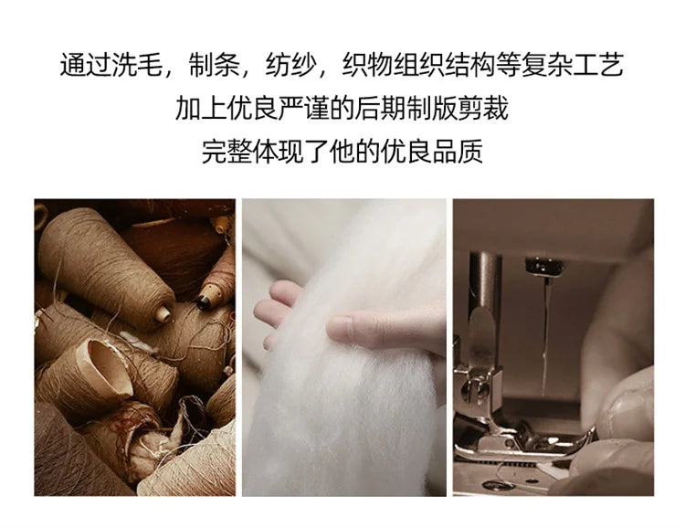 2024 Autumn/Winter New Double sided Woolen Coat High end Fabric Korean Edition Fashion Pure Handmade Woolen Coat Work Style